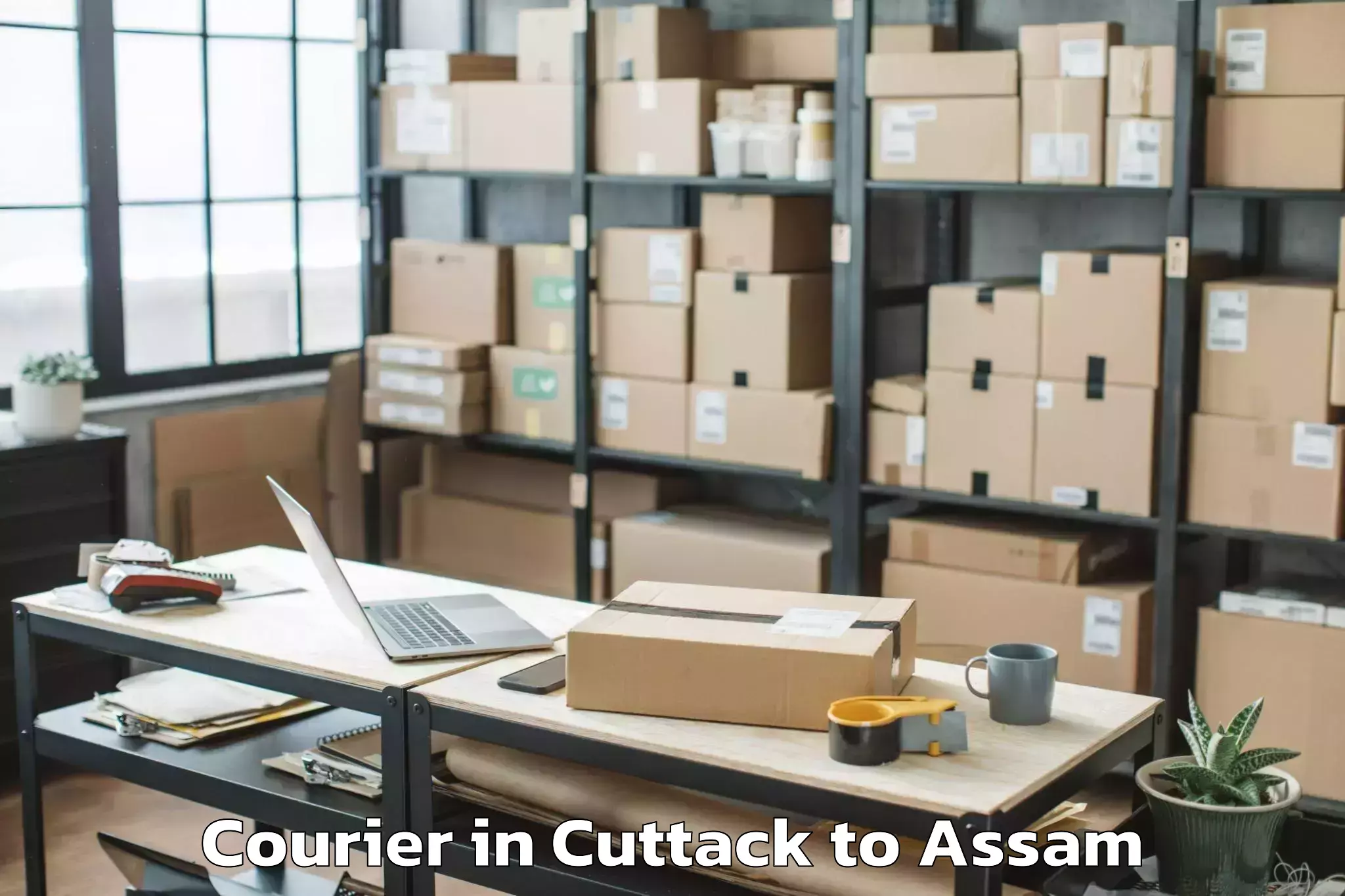 Book Cuttack to Sualkuchi Courier